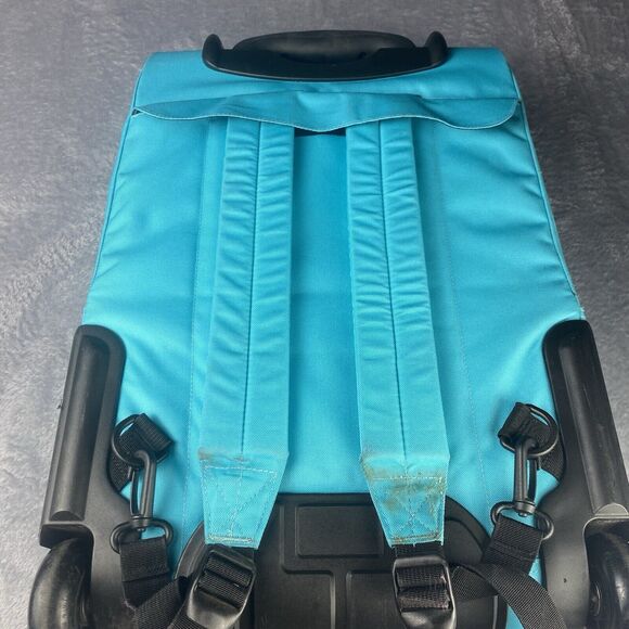 JanSport Driver 8 Rolling Backpack Travel Bag Carry On with Wheels Teal Blue - Picture 10 of 15